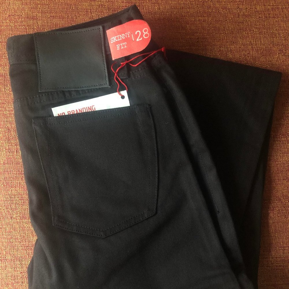 Unbranded Brand UB155 Skinny Fit 12.5oz Jeans